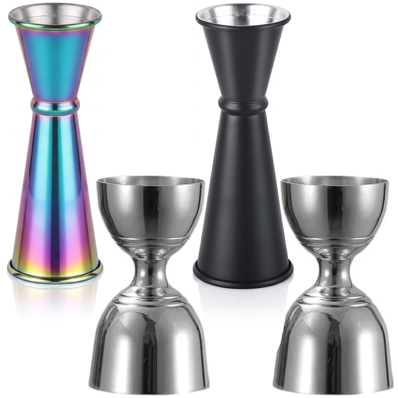 Spirit Measure Jigger - 30/60 มล. จิกเกอร์สแตนเลสสำหรับบาร์ค็อกเทล ถ้วยตวงเหล้าคู่ สำหรับบาร์ที่บ้าน ปาร์ตี้