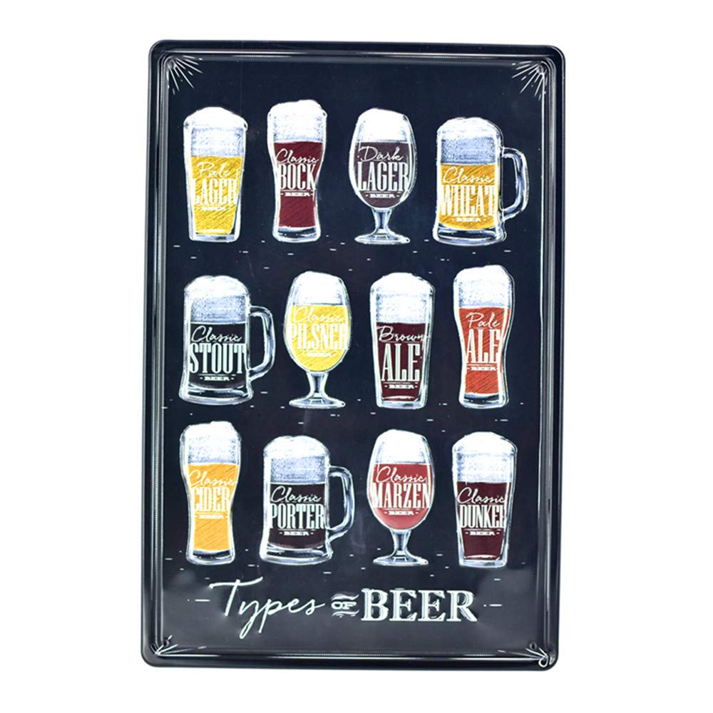 Wine Beer Difference - ป้ายตกแต่งแบบแขวนสไตล์โมเดิร์นสำหรับบาร์ คาเฟ่ ร้านอาหาร และตกแต่งบ้าน ขนาด 12