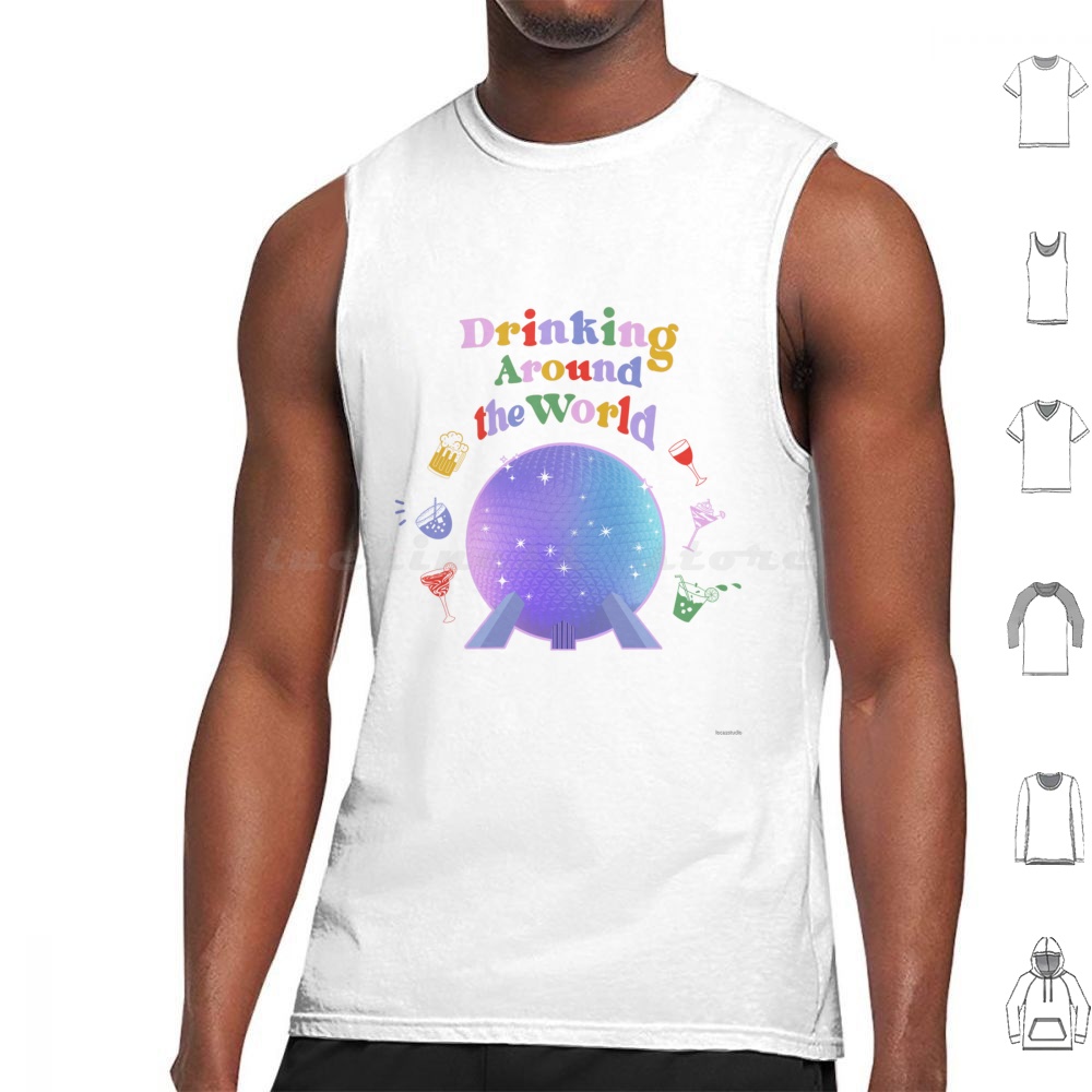 Wine Beer World - เสื้อกล้ามลายพิมพ์ 