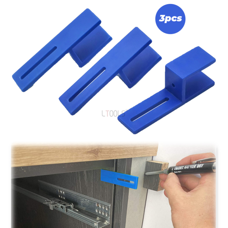 Spirit Measure Jigger - 3pcs 18mm Jigs ปิดคลิปไม้วัดและเครื่องหมาย FIXTURE ตู้ตู้เสื้อผ้าไม้กระดานช่างไม้เครื่องมือติดตั้ง