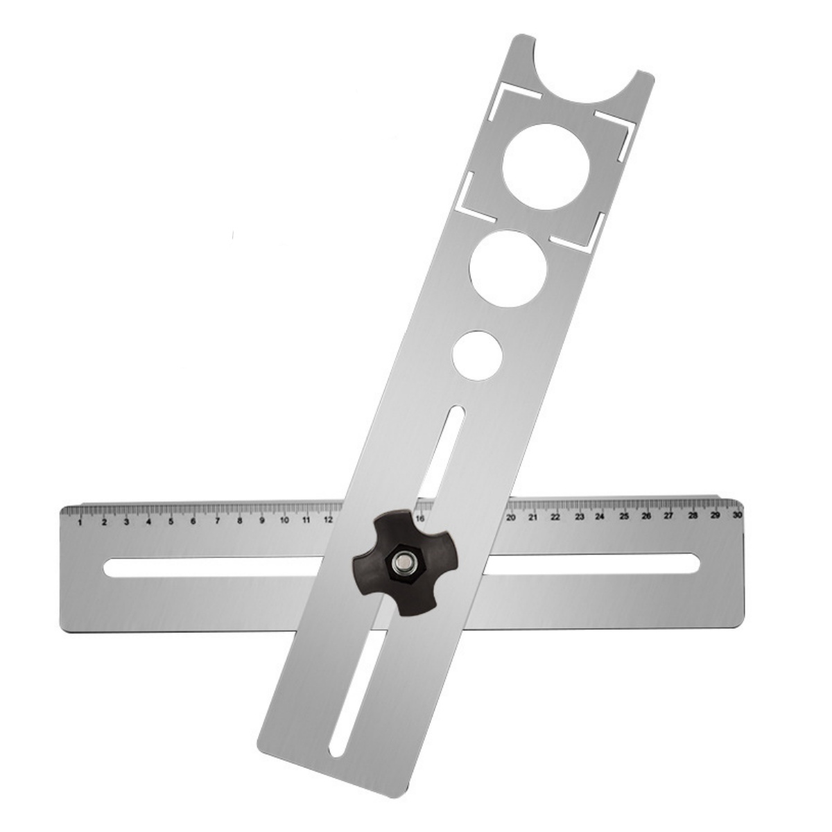 Spirit Measure Jigger - เครื่องมือวัดและเจาะรูกระเบื้องแบบปรับได้, ตัวกำหนดตำแหน่งหลายขนาดสำหรับการเจาะกระเบื้องหินอ่อนและเซรามิกบนผนังและพื้น