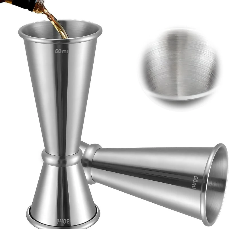 Spirit Measure Jigger - แก้วตวงสแตนเลส 30/60 มล. สำหรับผสมค็อกเทล ไวน์ หรือเครื่องดื่มชนิดอื่นๆ