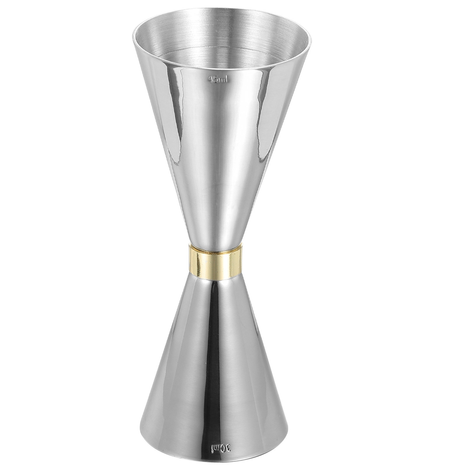Spirit Measure Jigger - ถ้วยตวงค็อกเทลสองด้านสแตนเลสพรีเมียม เครื่องมือวัดปริมาณที่แม่นยำสำหรับบาร์เทนเดอร์ ไวน์ สุรา ค็อกเทล บาร์