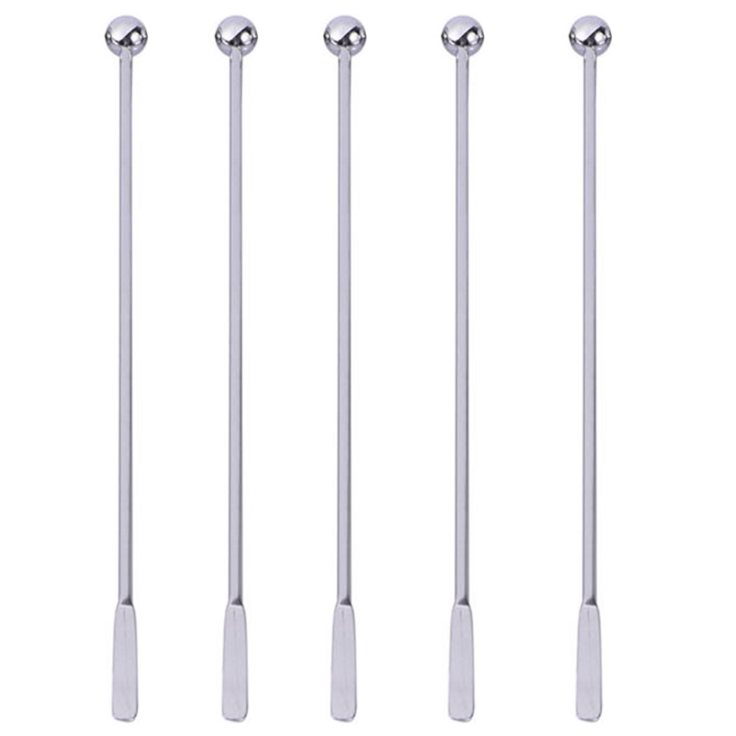 Muddler Cocktail Bar - 5 ชิ้น/เซ็ต Creative 19 ซม.สแตนเลสสตีลผสมค็อกเทล Stirrers