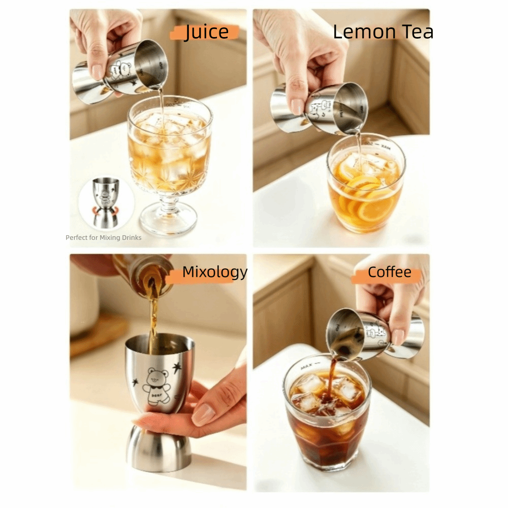 จิกเกอร์สแตนเลสขนาด 30/60 มล.  - Spirit Measure Jigger บทวิจารณ์และราคา