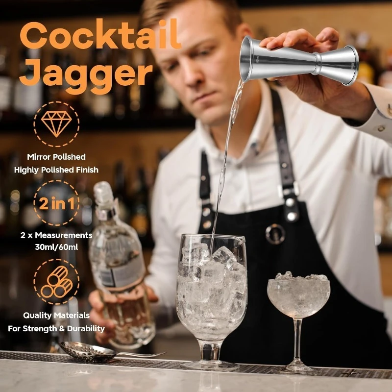 แก้วตวงสแตนเลส 30/60 มล. สำหรั - Spirit Measure Jigger บทวิจารณ์และราคา