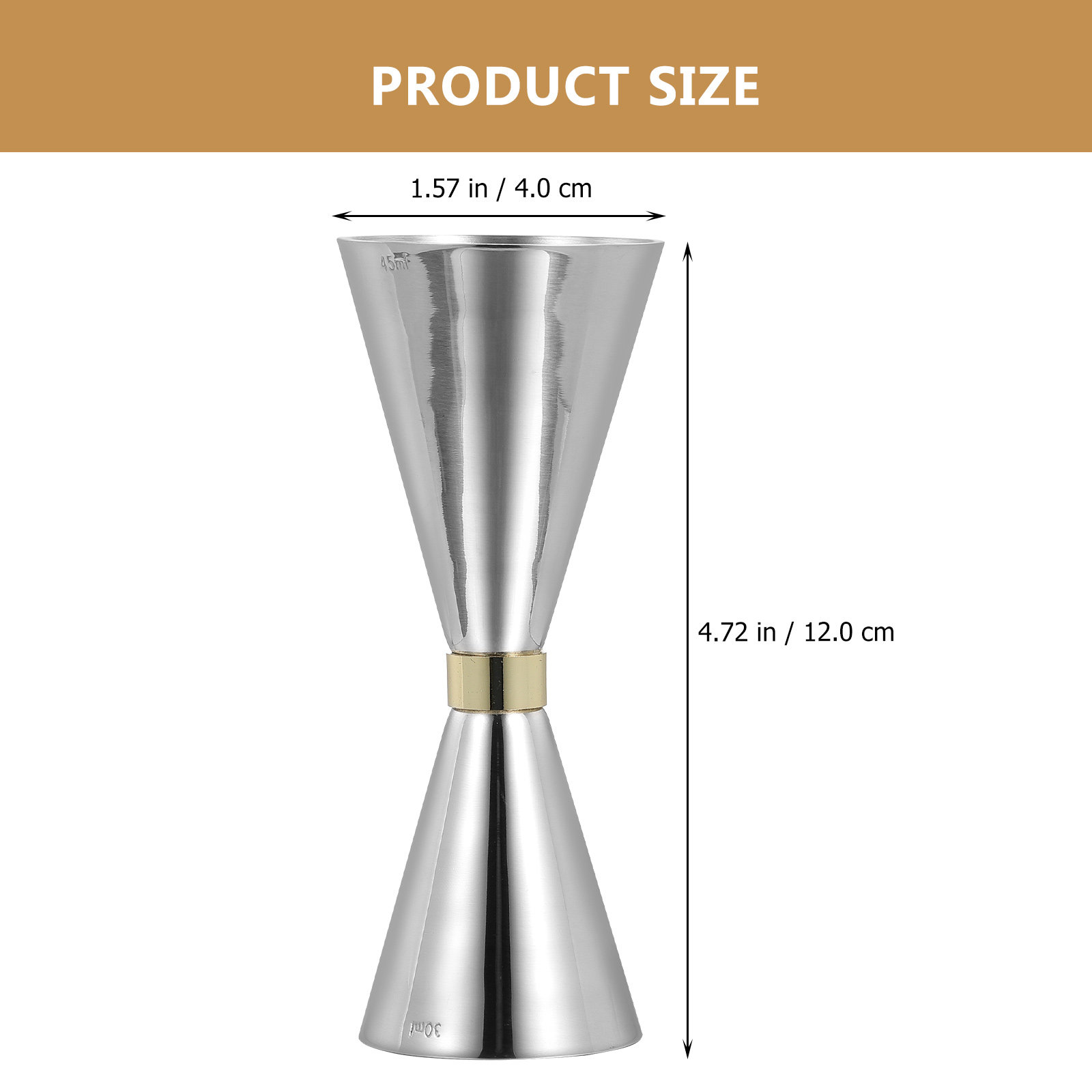 ถ้วยตวงค็อกเทลสองด้านสแตนเลสพร - Spirit Measure Jigger บทวิจารณ์และราคา