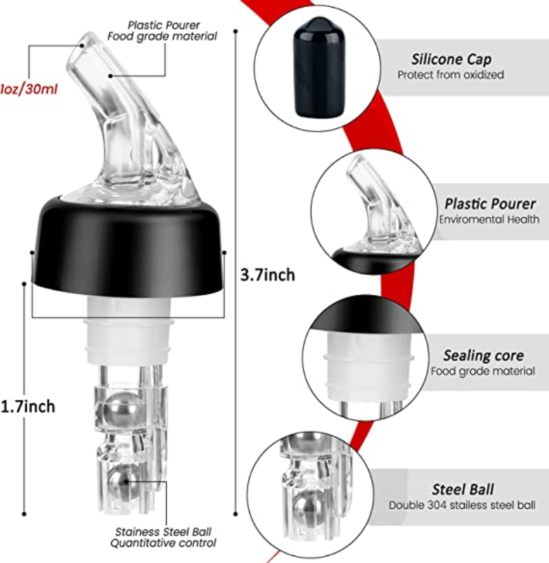 30 Ml อัตโนมัติวัดขวด Pourer S - Spirit Measure Jigger บทวิจารณ์และราคา